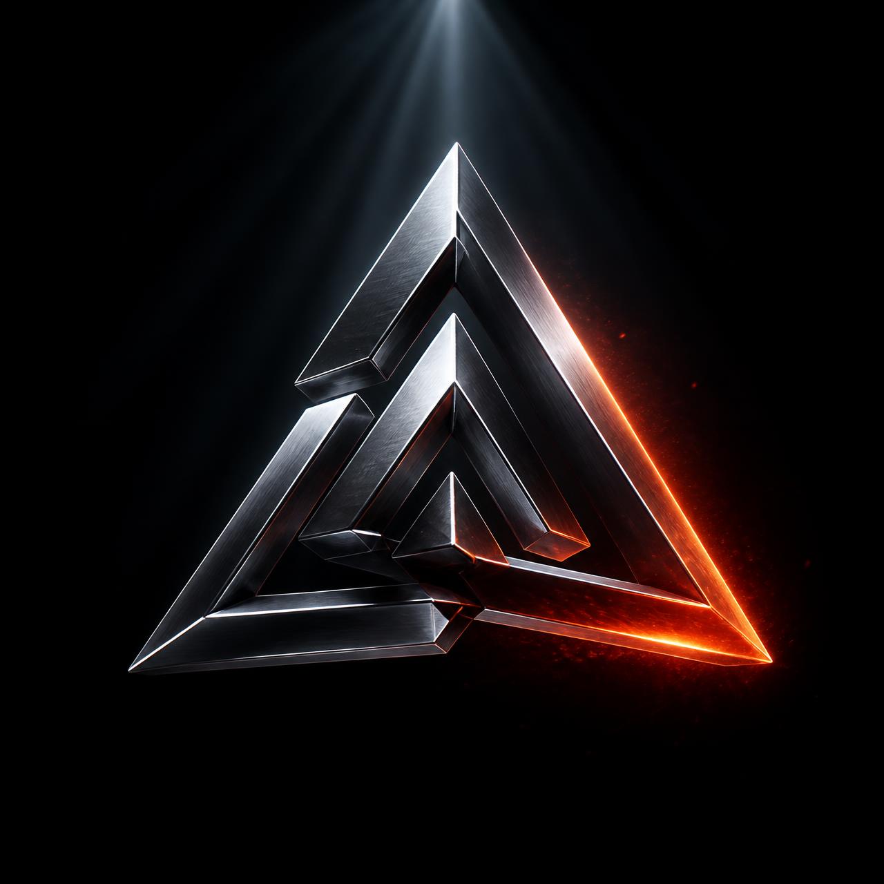 Ascend OS platinum emblem with ember rim light